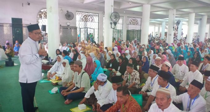 2.858 Calon Jamaah Haji Palembang Ikuti Manasik Haji Massal