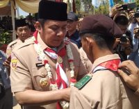 Gubernur Buka Perkemahan Pramuka Wisata Di Lawang Kidul Muara Enim
