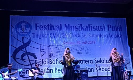 Balai Bahasa Sumatera Selatan Gelar Festival Musikalisasi Puisi Tingkat SMA/SMK/MA Se-Sumatera Selatan Tahun 2019