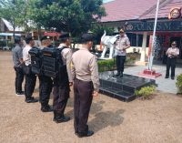 Kabag Ops Polres Muara Enim Pimpin Apel Pergeseran Pasukan Pengamanan Pilkades
