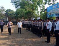 Apel Gabungan Kesiapan Pengamanan Pelantikan Presiden dan Wapres RI