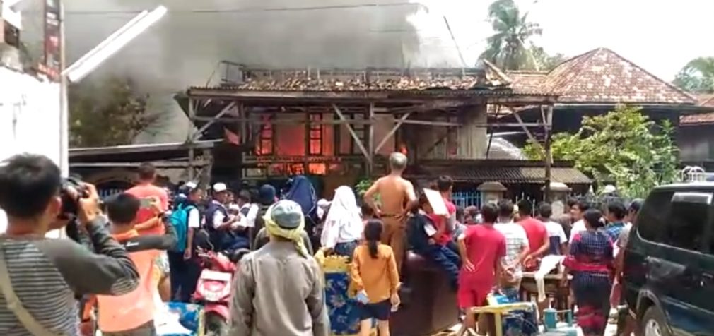 Kebakaran di Jalan Panca Usaha, Satu Rumah Panggung Hangus Terbakar