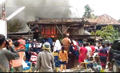 Kebakaran di Jalan Panca Usaha, Satu Rumah Panggung Hangus Terbakar