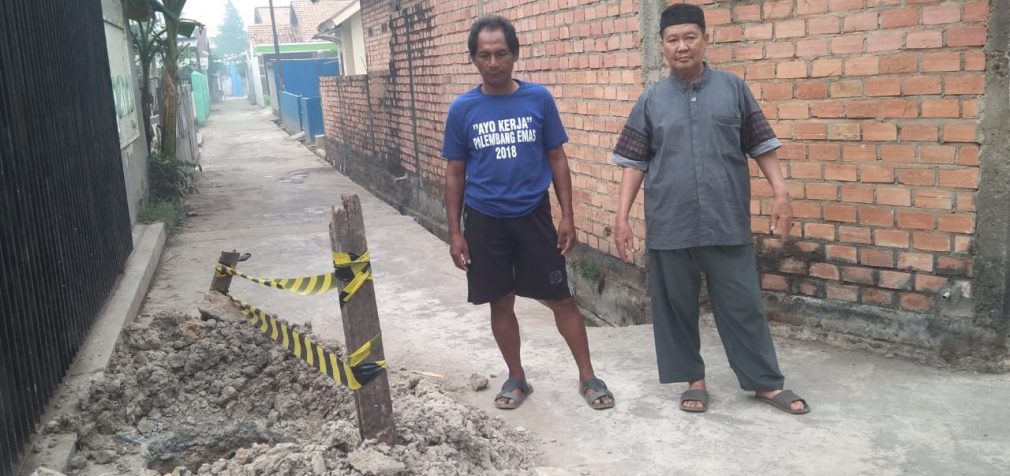 Bekas Galian Pipa Gas “Sengsarakan” Warga Jalan Perikanan 1