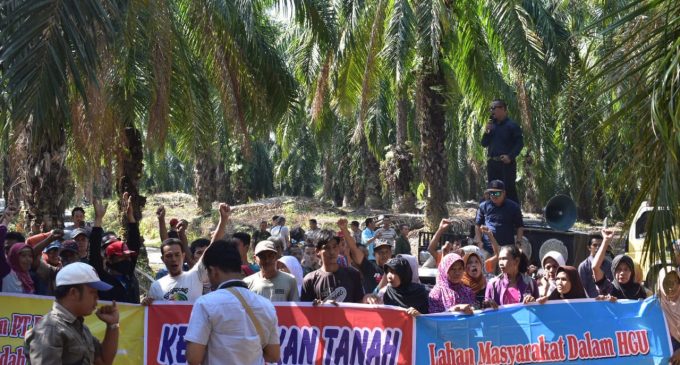 Masyarakat Desa Tanjung Agung Demo PT. BSP Tuntut Kembalikan Tanah Ulayat