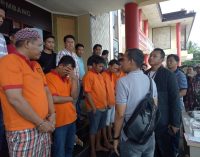 Polrestabes Palembang Bekuk Tujuh Bandit Jalanan