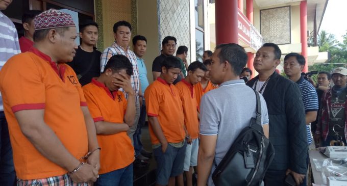 Polrestabes Palembang Bekuk Tujuh Bandit Jalanan