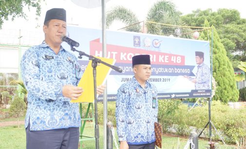 Lapas Muara Enim Gelar Upacara HUT KORPRI ke 48 Tahun