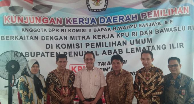 Kunker Ke KPUD Pali, Dua Senator Ini Berharap Pilkada Berlangsung Damai