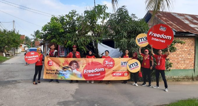 Freedom Internet IM3 Ooredoo Kini Dirasakan Warga Sentosa Plaju
