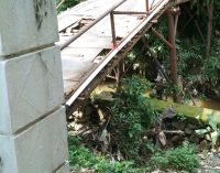 Nyaris Roboh, Jembatan di Tengah Kota ini Lolos dari Perhatian PUPR PALI