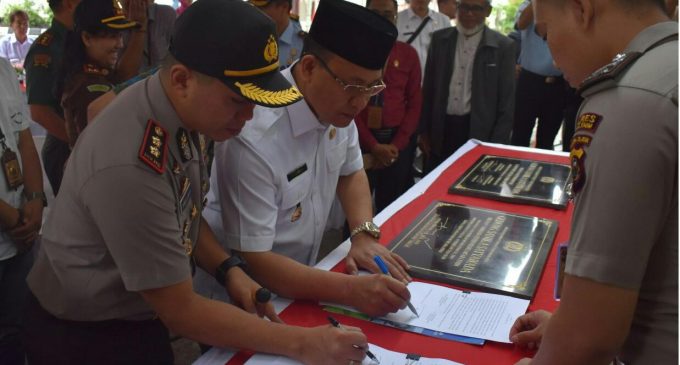 Peresmian Gedung Sanika Satyawada Polres Muara Enim