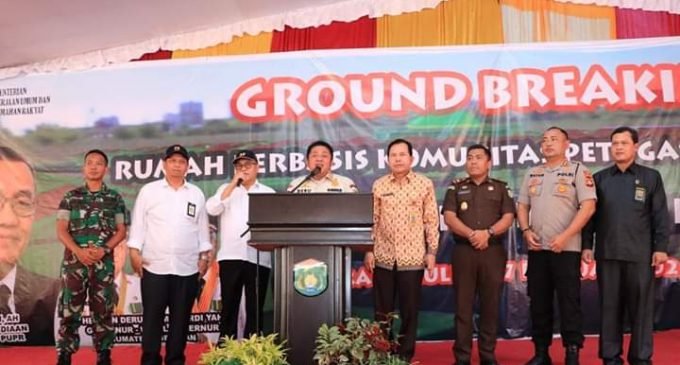 Ground Breaking Pembangunan Perumahan Komunitas Petugas Kebersihan Kota Prabumulih