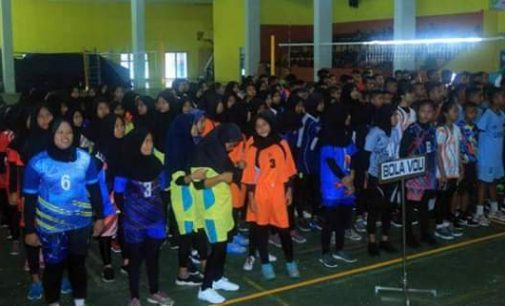 Turnamen Bola Volly dan Futsal Pelajar Tingkat SMP/MTs Se Kota Prabumulih Resmi Dibuka