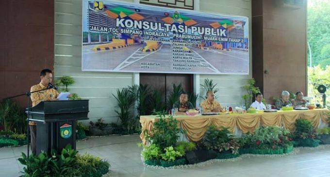 Konsultasi Publik Rencana Pembangunan Jalan Tol simpang Indralaya-Prabumulih-Muara Enim Tahap 2