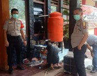 Cegah Corona, Polsek SU I Sediakan Pencuci Tangan