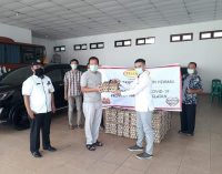 Peduli Warga Terdampak Covid-19, PT Malindo Feed Milk Serahkan Bantuan 5 Ribu Butir Telur Ayam