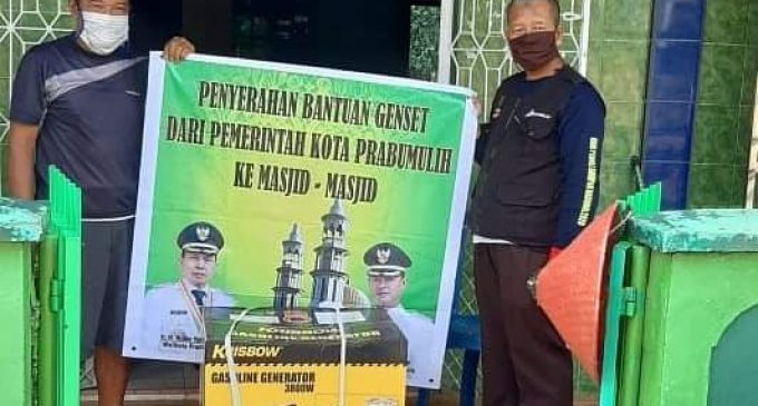 Pemkot Prabumulih Bantu Masjid Mesin Genset