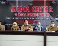 Walikota Hadiri Pers Conference gugus Tugas Covid-19 Kota Prabumulih