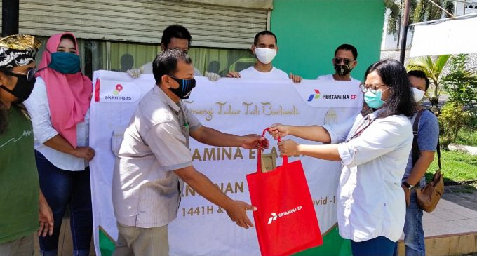 PT EP (PEP) Asset 2 Berikan Paket Sembako Kepada PWI