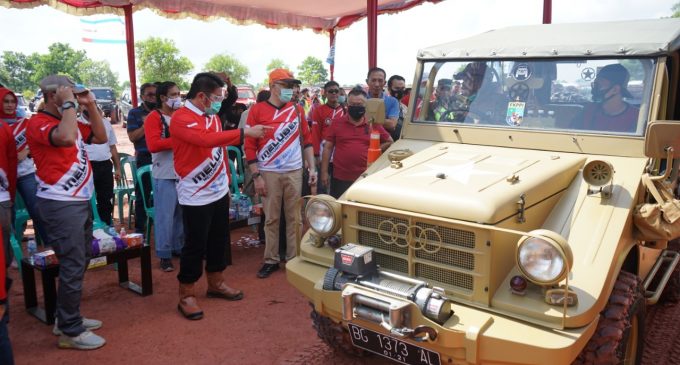 Ratusan Offroader Melumpur Bareng di Lanud Palembang