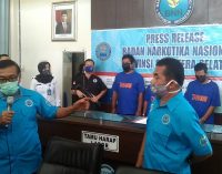 BNNP Sumsel Bekuk Kurir Narkoba Jaringan Lintas Provinsi