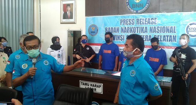 BNNP Sumsel Bekuk Kurir Narkoba Jaringan Lintas Provinsi