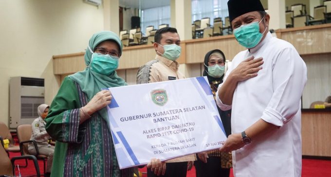 Herman Deru Tegaskan Hampir 100% Anggaran Penanggulangan Covid Sumsel Sudah Terserap