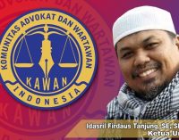 Ketum KAWAN Indonesia Kutuk Keras Pembunuhan Wartawan di Mamuju, Minta Polisi Usut Hingga Tuntas