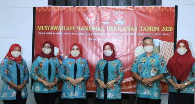 Vidcon Ketua Deskranasda Prabumulih Dalam Munas Deskranasda Tahun 2020