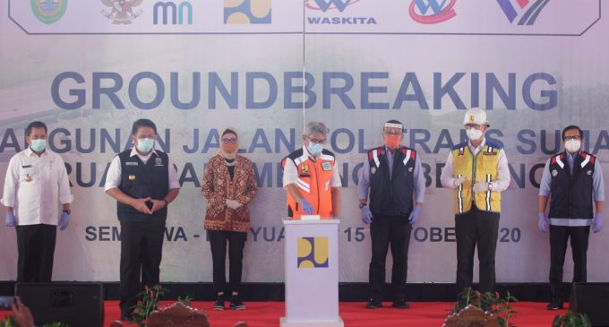 Groundbreaking Tol Palembang-Betung, HD Harap Dapat Pacu Pertumbuhan Ekonomi Daerah