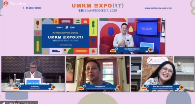 BRI Kembali Gelar UMKM EXPO (RT) BRILIANPRENEUR 2020