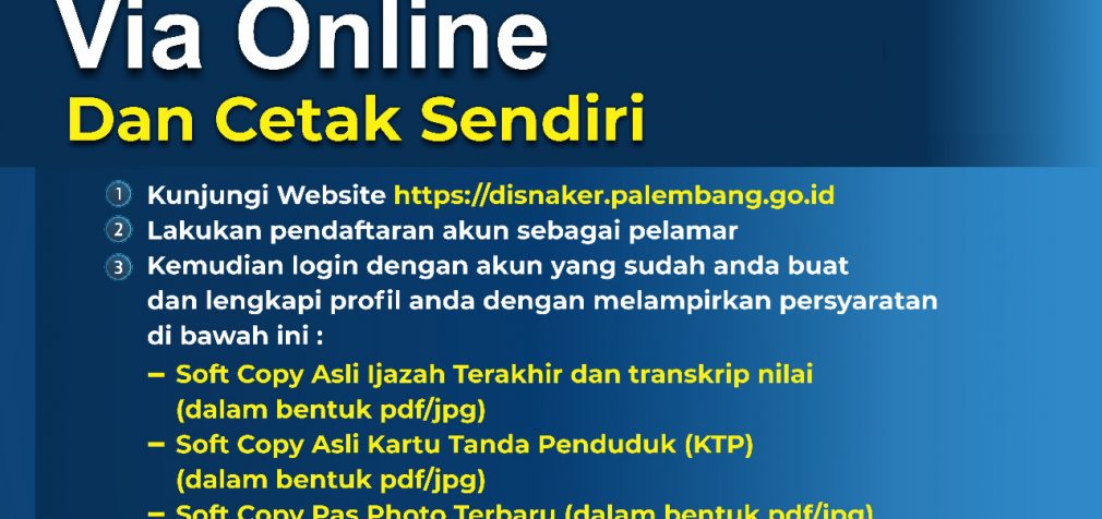 Kartu Kuning Atau AK-1 di Palembang Bisa Cetak Sendiri di Rumah