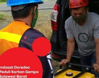 Indosat Ooredoo Peduli Korban Gempa Mamuju