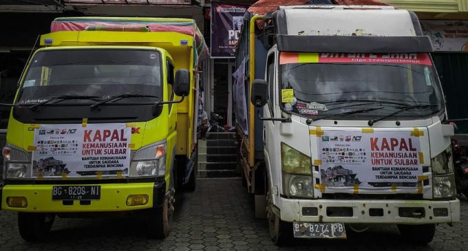 Himpun 15 Ton Logistik, ACT Sumsel Kirim Kapal Kemanusiaan untuk Penyintas Gempa di Sulbar