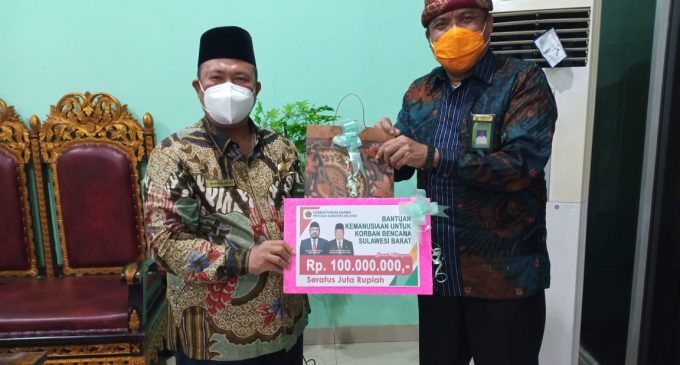 Kemenag Sumsel Bantuan Rp100 Juta Untuk Korban Bencana Alam Sulbar