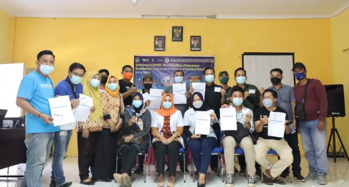 30 Awak Media di Prabumulih Jalani Vaksinasi Covid 19