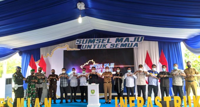 Gubernur Sumsel dan Wako Prabumulih Resmikan Proyek Infrastruktur Senilai Rp 108,8 Milyar