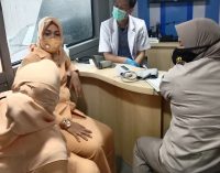 Samsat IV Palembang Adakan Donor Darah dan Pengobatan Gratis