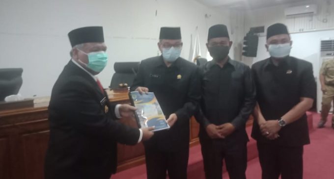 DPRD Gelar Rapat Paripurna Penyampaian LKPJ Bupati PALI Tahun 2020