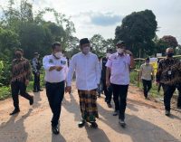 HD Pastikan Pemprov Segera Perbaiki Jalan Amblas di Desa Belatung OKU