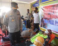 Peduli Sesama, Polres Muba Gelar Donor Darah
