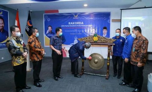 Gubernur Sumsel Buka Rakorda DPD Nasdem Prabumulih