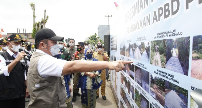 Gubernur Herman Deru Resmikan 46 Kegiatan Infrastruktur di Musi Rawas