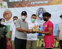 MY Tutup Turnamen Sepak Bola Woman Open Championship Sriwijaya FC dan Turnamen Sepakbola U-14 Putra