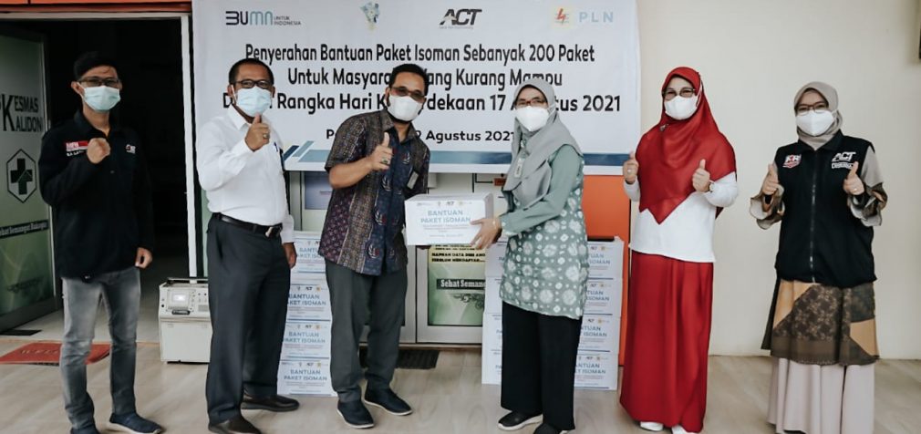 ACT – PLN S2JB, Bagikan Paket Pangan untuk Warga Isoman