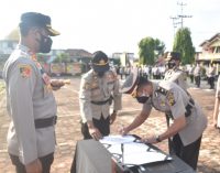 Kapolres Pimpin Sertijab Wakapolres dan Kabag Ops Polres Muba