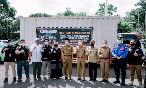 Pemkot Palembang Gandeng ACT kirim Bantuan 21 Ton Logistik untuk Korban Erupsi Semeru