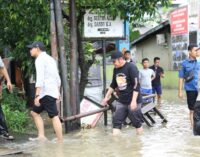 Pantau Titik Banjir di Palembang
