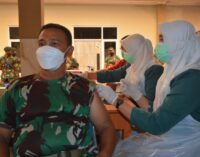 Kodam II/Sriwijaya Kembali Gelar Serbuan Vaksinasi Covid-19 Bagi Pajurit dan KBT di Wilayah Palembang